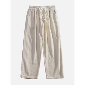 Aelfric Eden Corduroy Straight Leg Pants Cream Sz XS Minimalist